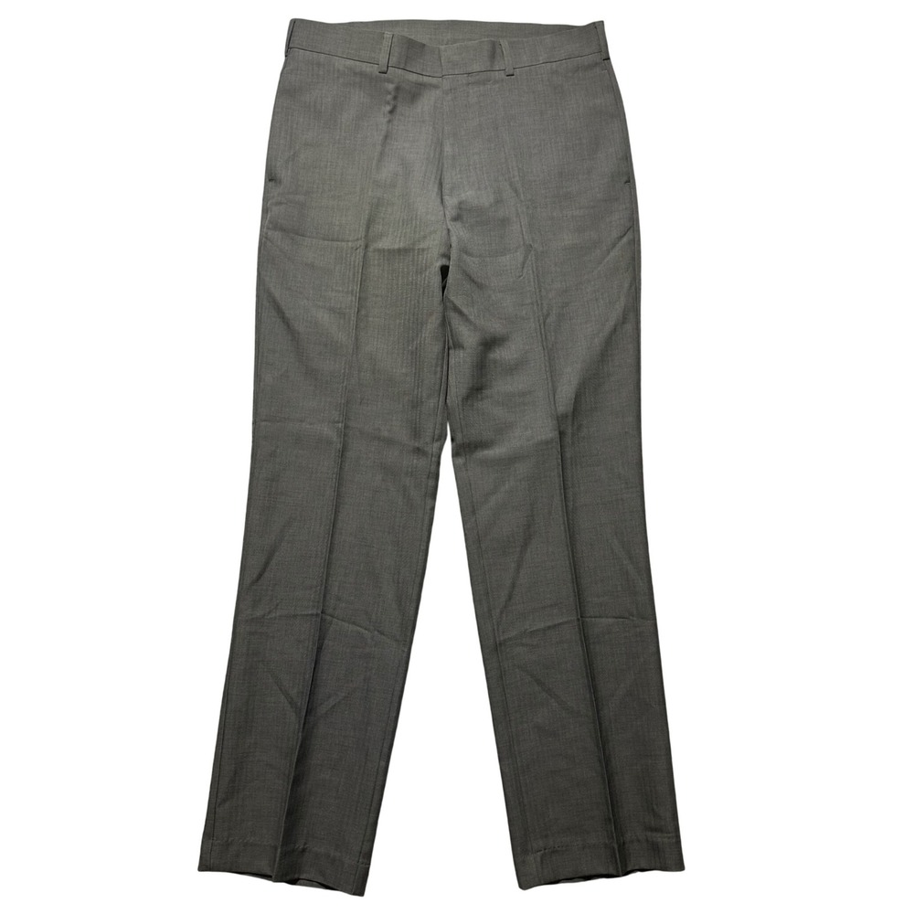 JOHN HENRY‎ Modern Fit Dress Pants Men Gray Polyester Straight Leg Slacks 32x32
